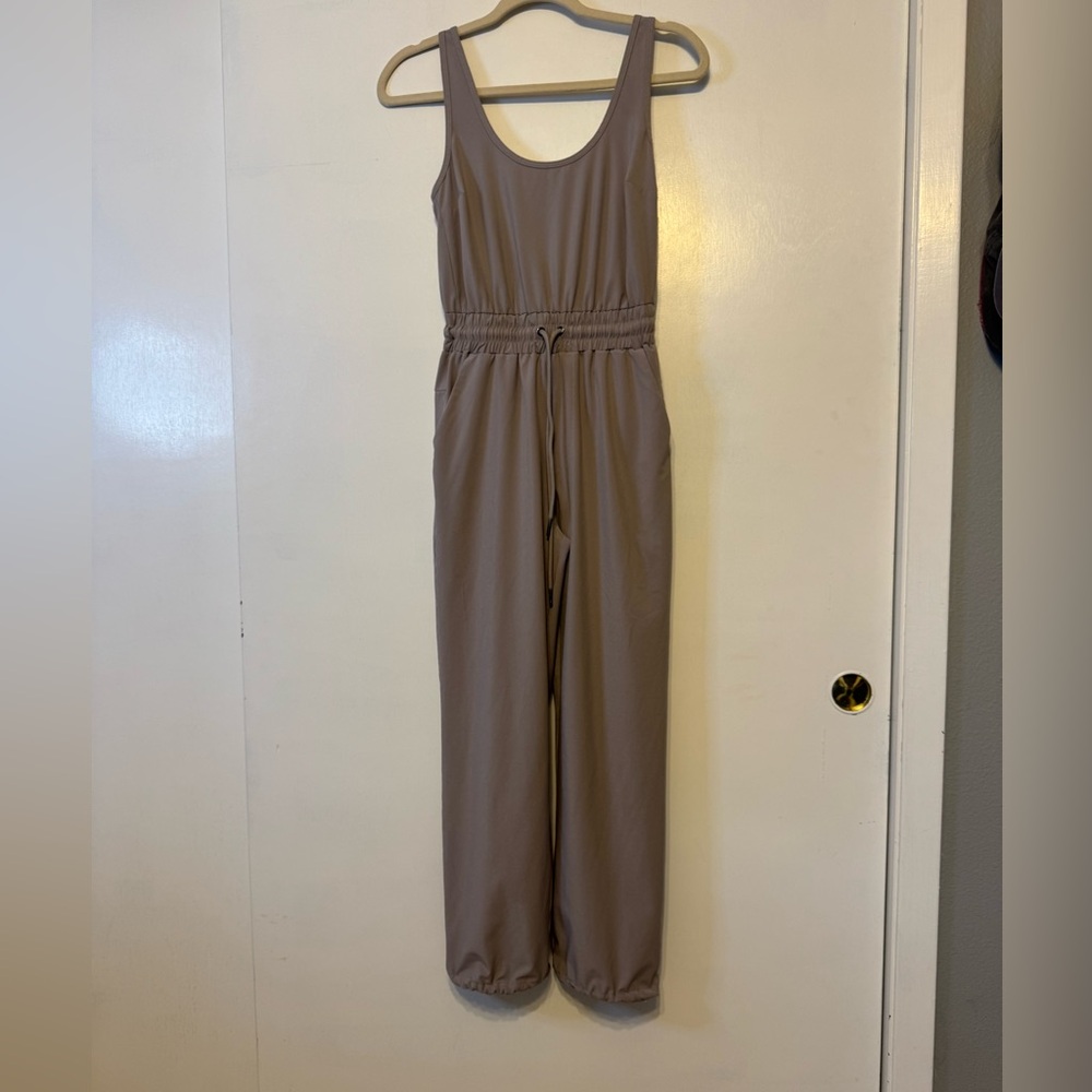 Abercrombie & Fitch Drawstring Jumpsuit - Grey